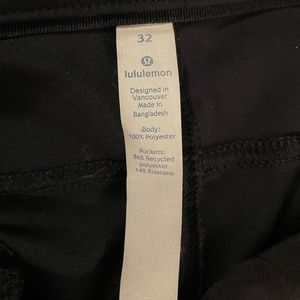 Lululemon men’s ABC pant. Size 32 Waist. Black. Like new!